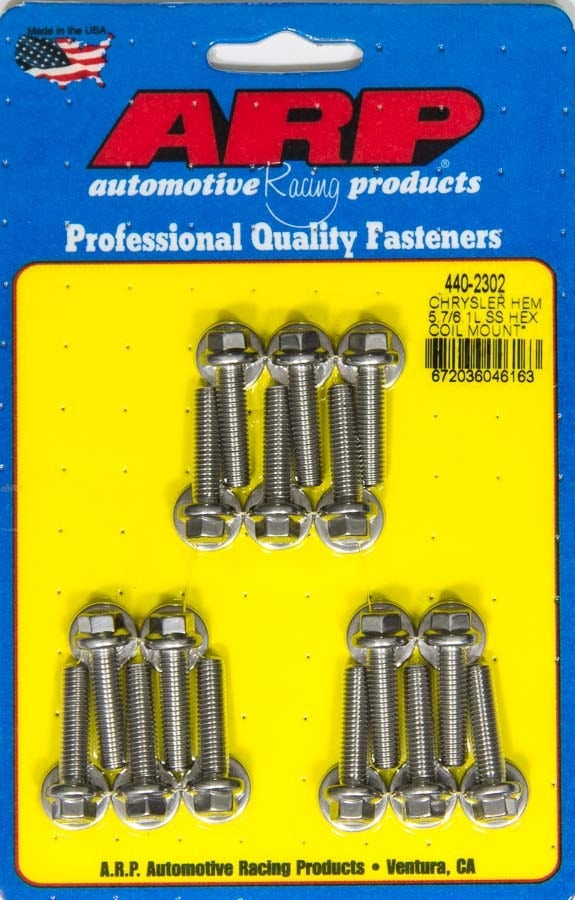 Arp 440-2302 Coil Bolt Kit (Coil Bracket 6Pt Mopar 5.7/6.1L Hemi) Arp  Coil Bolt