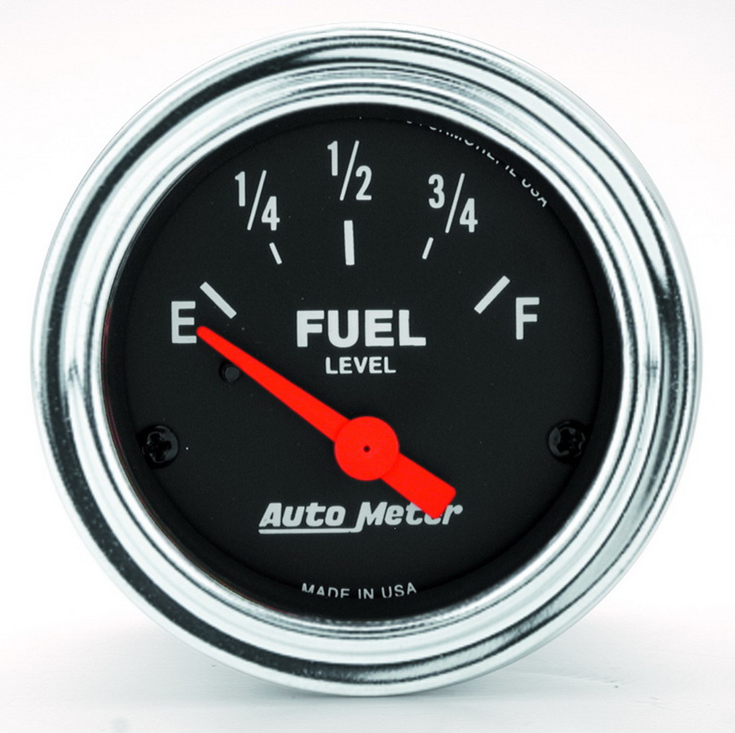 Autometer 2517 Traditional Chrome Electric Fuel Level Gauge Auto Meter Products