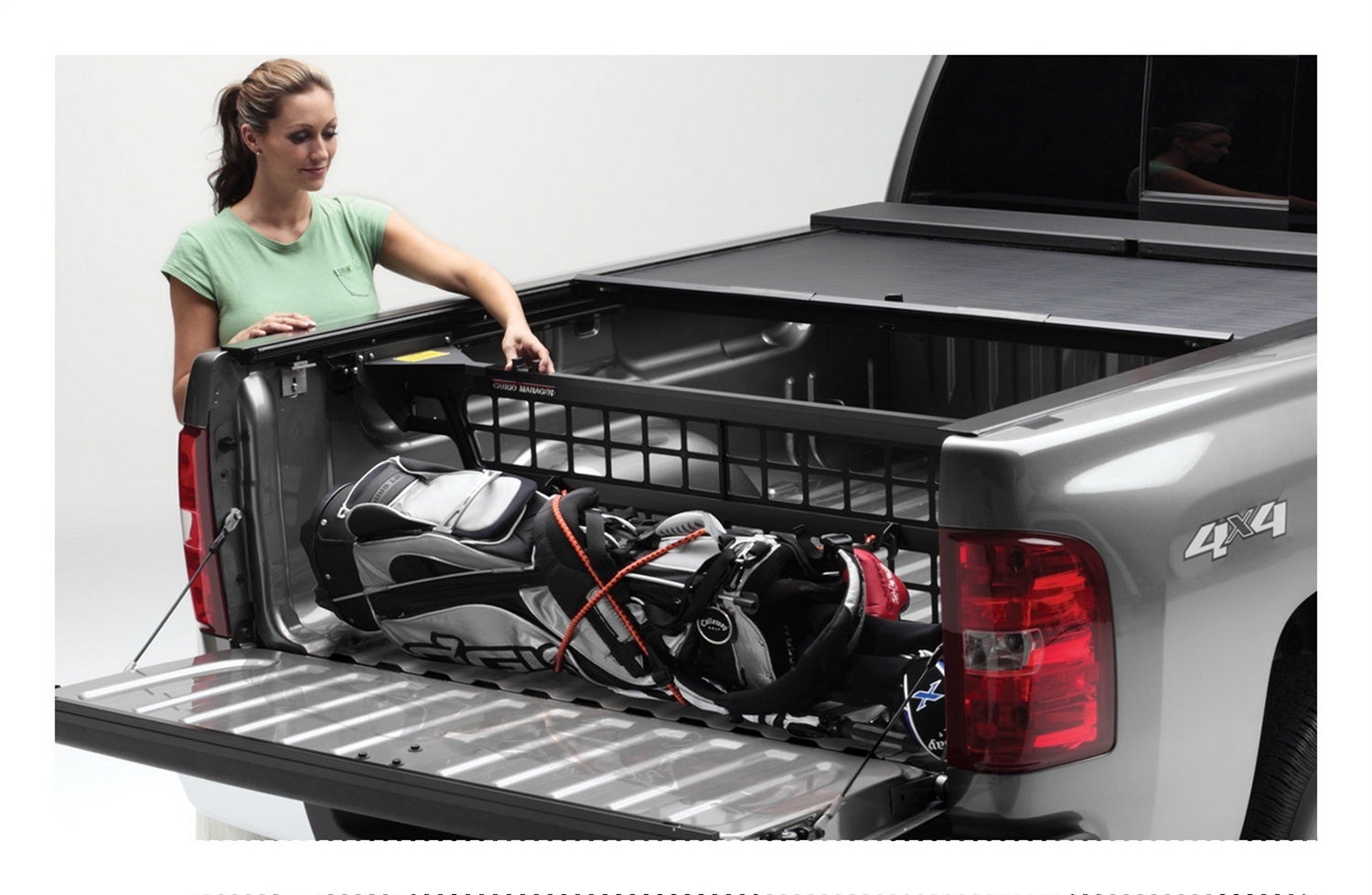 Roll-N-Lock Cm495 Cargo Manager Rolling Truck Bed Divider Fits 20-23 Gladiator