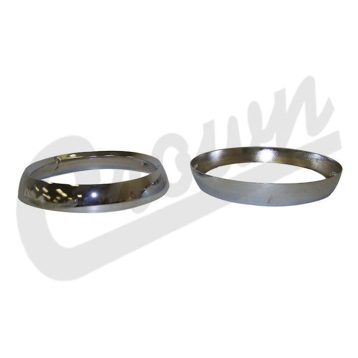 Crown Automotive 5460087K Bezel Set Fits 72-86 Cj5 Cj6 Cj7 Scrambler Crown