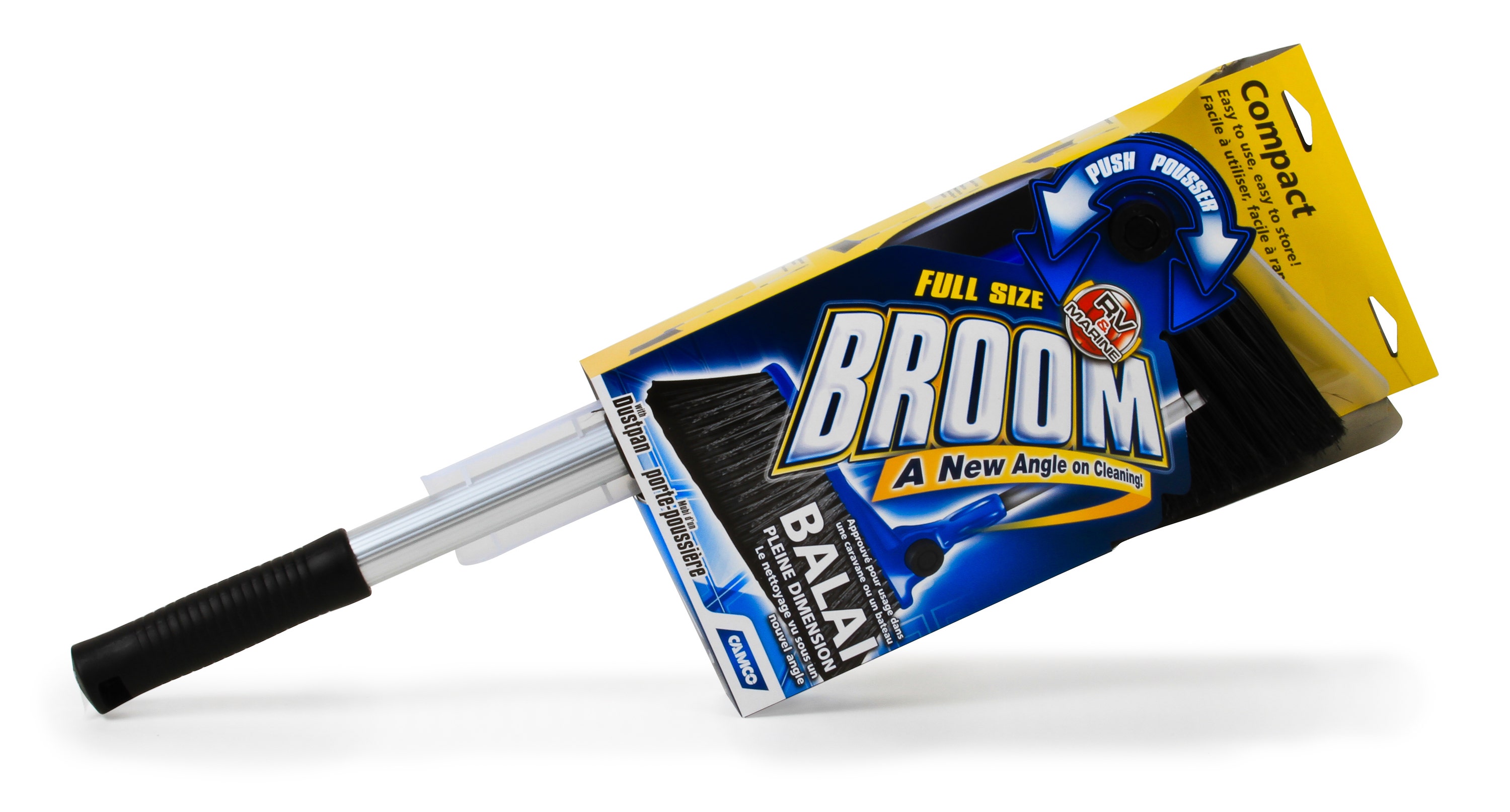 Camco 43623 Rv Broom And Dust Pan   Broom; Type - Adjustable Angle Head, Overall