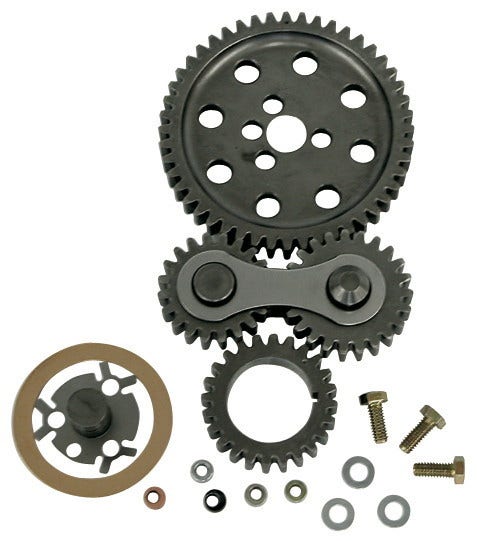 Timing Gear Drive, Dual Idler, Noisy, Steel, Big Block Chevy, Kit Timing Gear