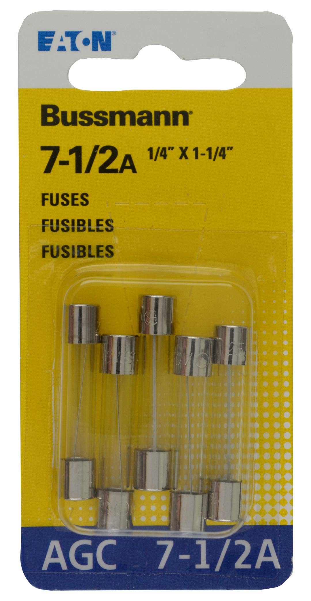 5Pk Bp/Agc7-1/2 Fuses 5Pk Bp/Agc7-1/2 Fuses