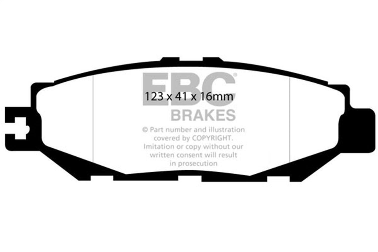 Ebc Brakes Dp31008c Redstuff Ceramic Low Dust Brake Pads Fits 93-00 Ls400 Supra