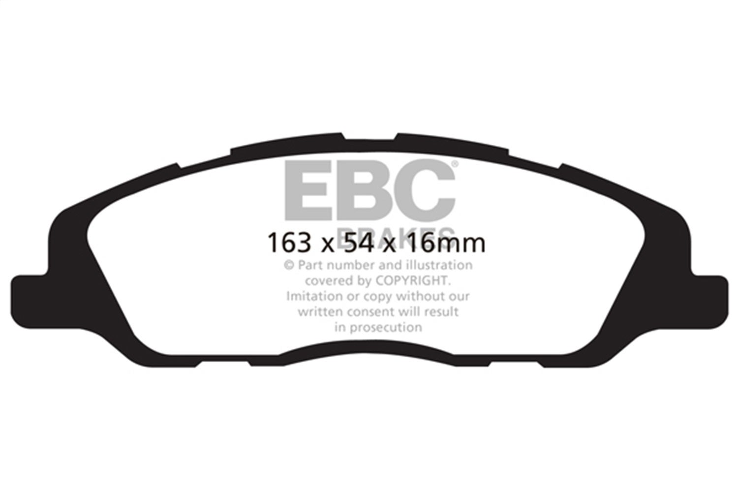 Ebc Brakes Dp31868c Redstuff Ceramic Low Dust Brake Pads Fits 10-14 Mustang