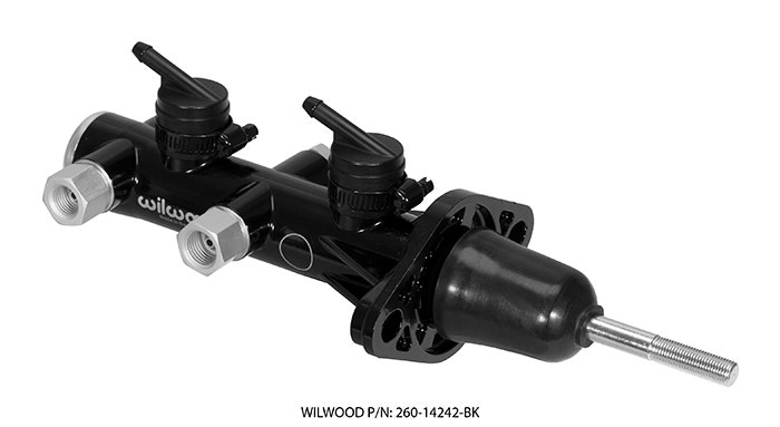 Wilwood 260-14242-Bk Tandem M/C Remote Mnt15/16In Bore Black, 1 Pack