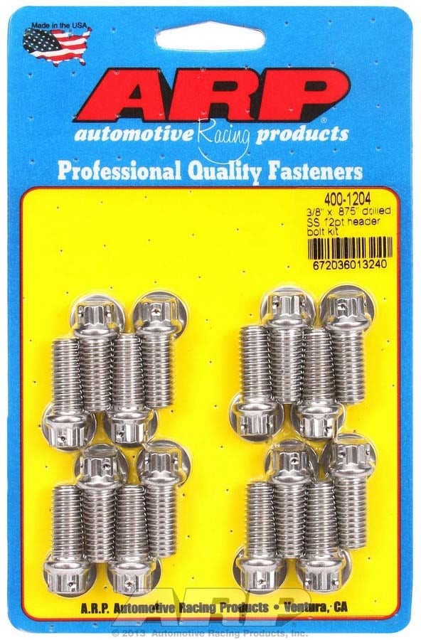 Arp 4001204 Stainless 300 12-Point Header Bolt Kit - Pack Of 16 Arp 4001204