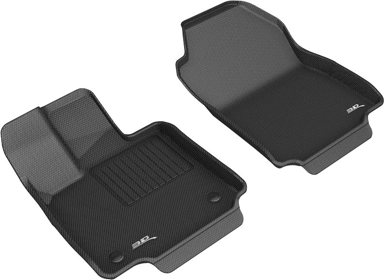 3D Kagu Floor Mat 1St Row Black 3D Kagu Floor Mat 1St Row Black