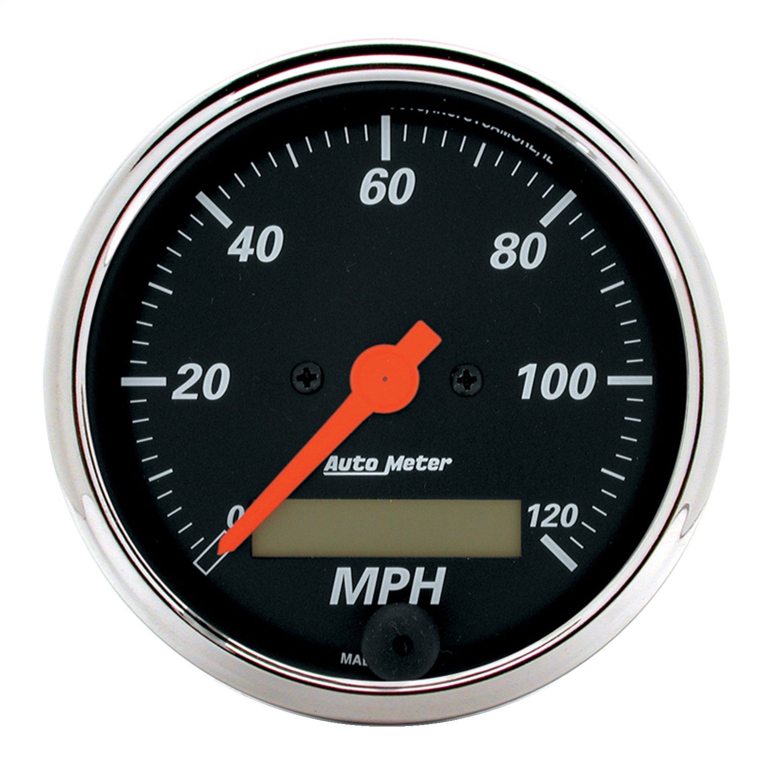 Autometer 1487 Designer Black Electric Programmable Speedometer   Designer Black