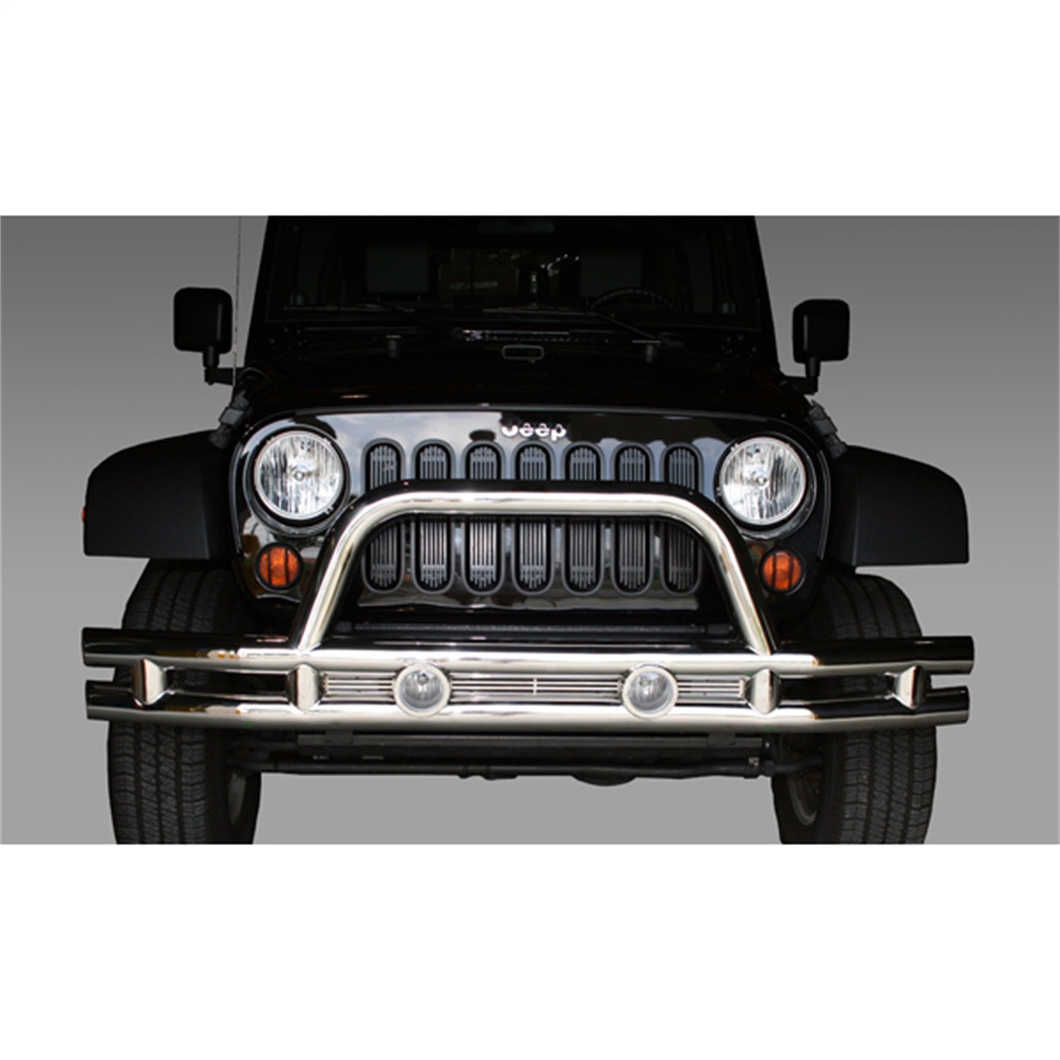 Rugged Ridge 11563.10 Front Tube Bumper Fits 07-18 Wrangler (Jk)   Front Tube