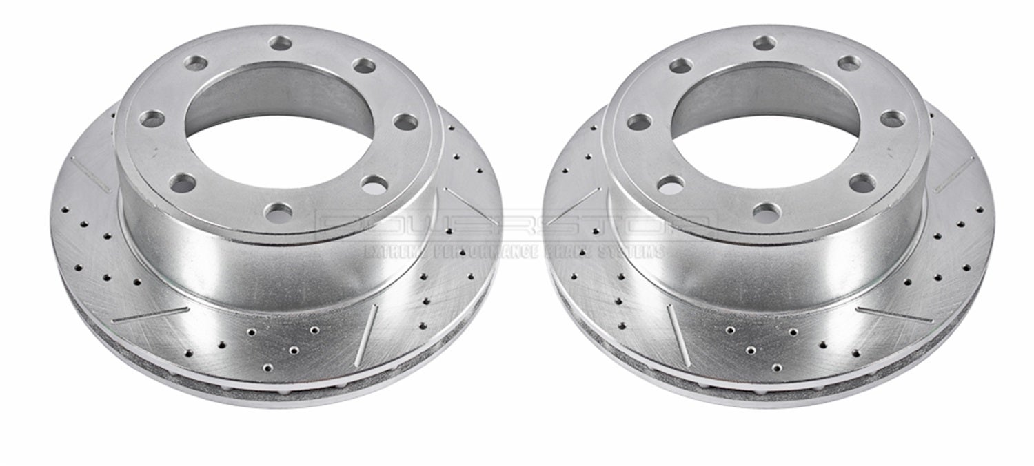 Power Stop Ar8571xpr Rear Evolution Drilled & Slotted Rotor Pair Power Stop