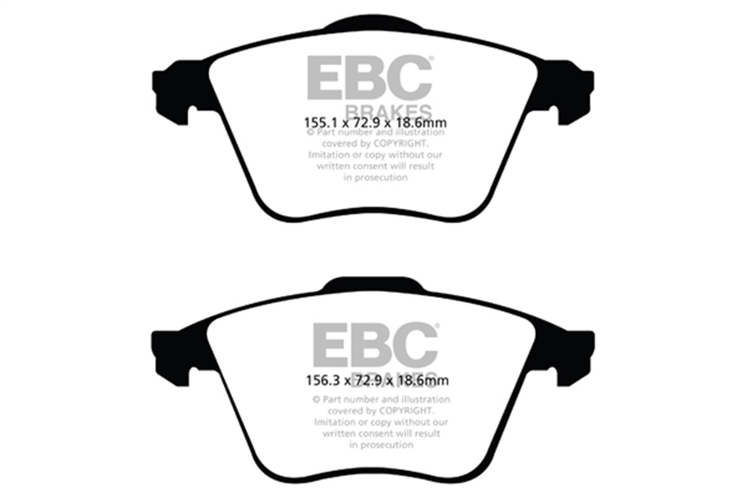 Ebc Brakes Ud9152 Ultimax  Brake Pads Fits 06-13 3 C70 S40 V50   Ultimax  Brake