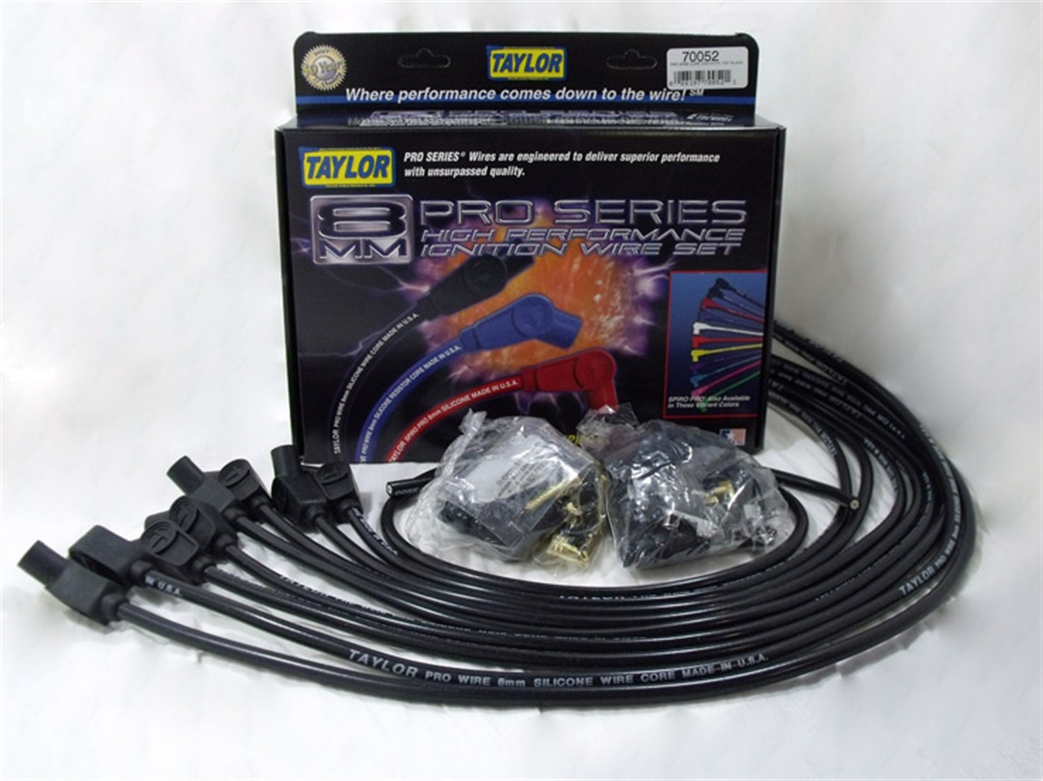 Taylor Cable 70052 8Mm Pro Wire Ignition Wire Set  700200 Tailgate Hinge; Color