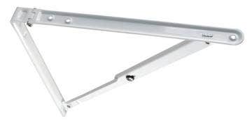 Jr Products 20725 Folding Shelf Bracket - White, 12" X 12" X 16.50"   Shelf