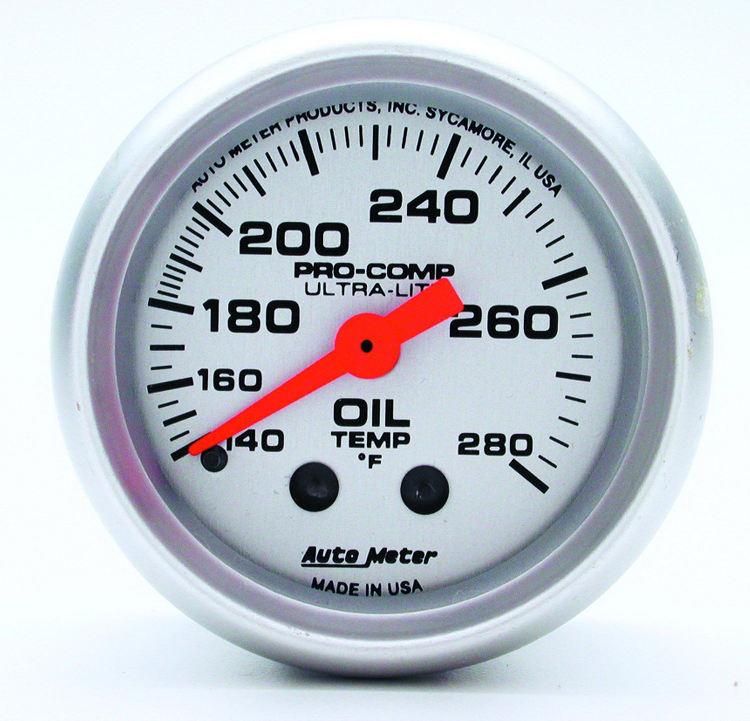 Autometer 4341 Ultra-Lite Mechanical Oil Temperature Gauge Auto Meter Products