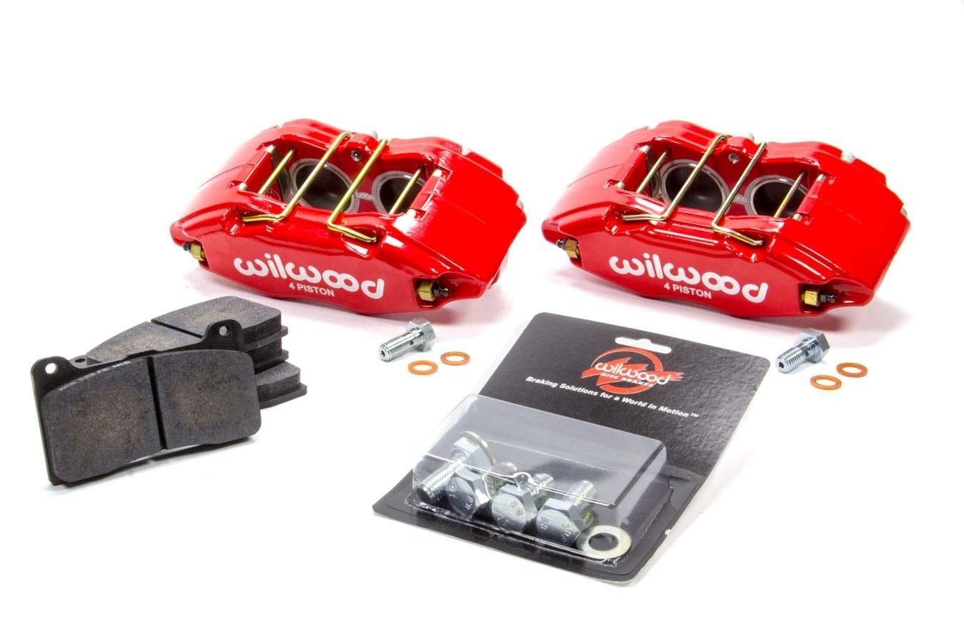 Wilwood 140-13029-R Brake Caliper And Pad Kit, Red, Front Wilwood  Brake Caliper