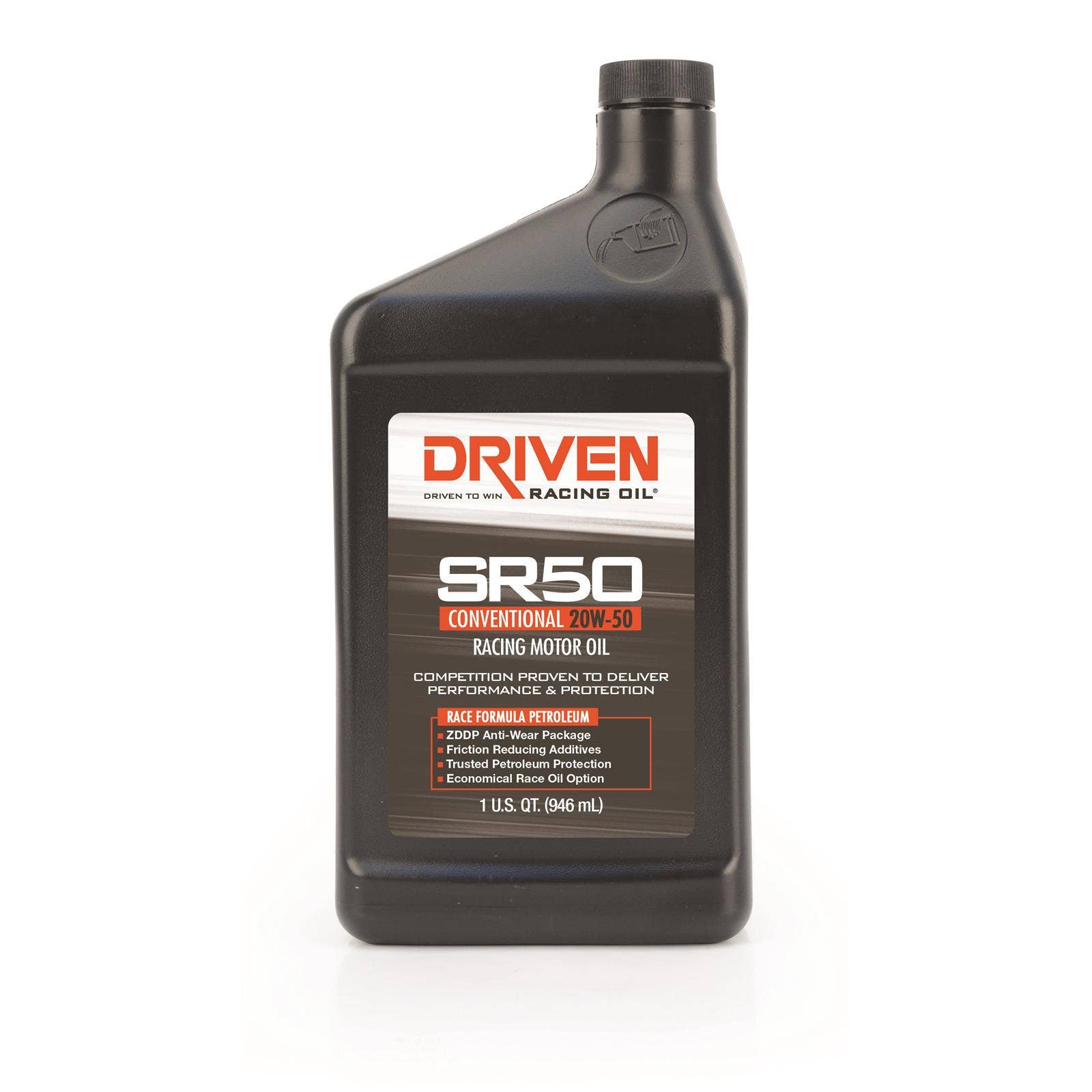 Driven Racing Oil 05206 Sr50 20W50 Coventional Racing Oil, 1 Quart, 1 Pack