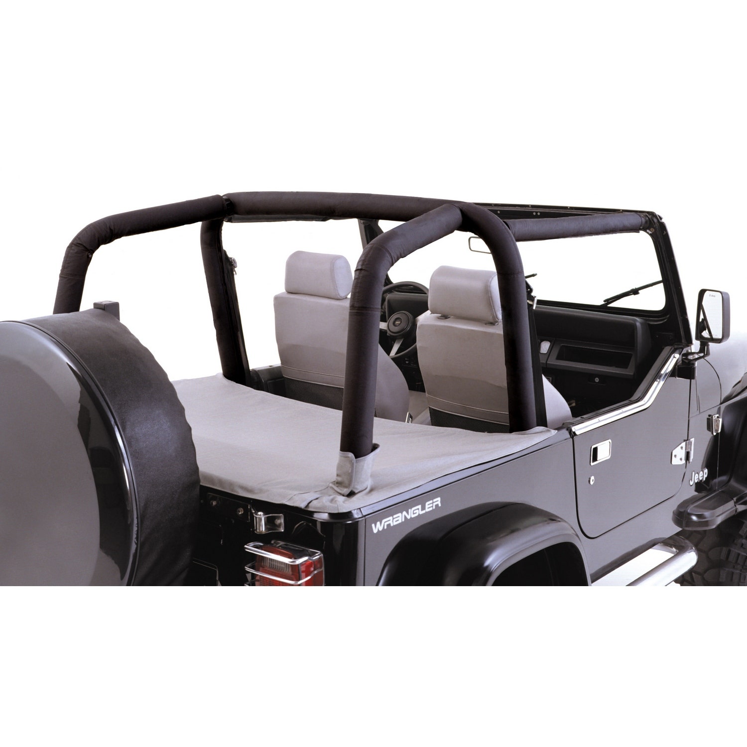 Rugged Ridge 13612.15 Roll Bar Cover Kit Fits 97-02 Wrangler (Tj)  13592.35