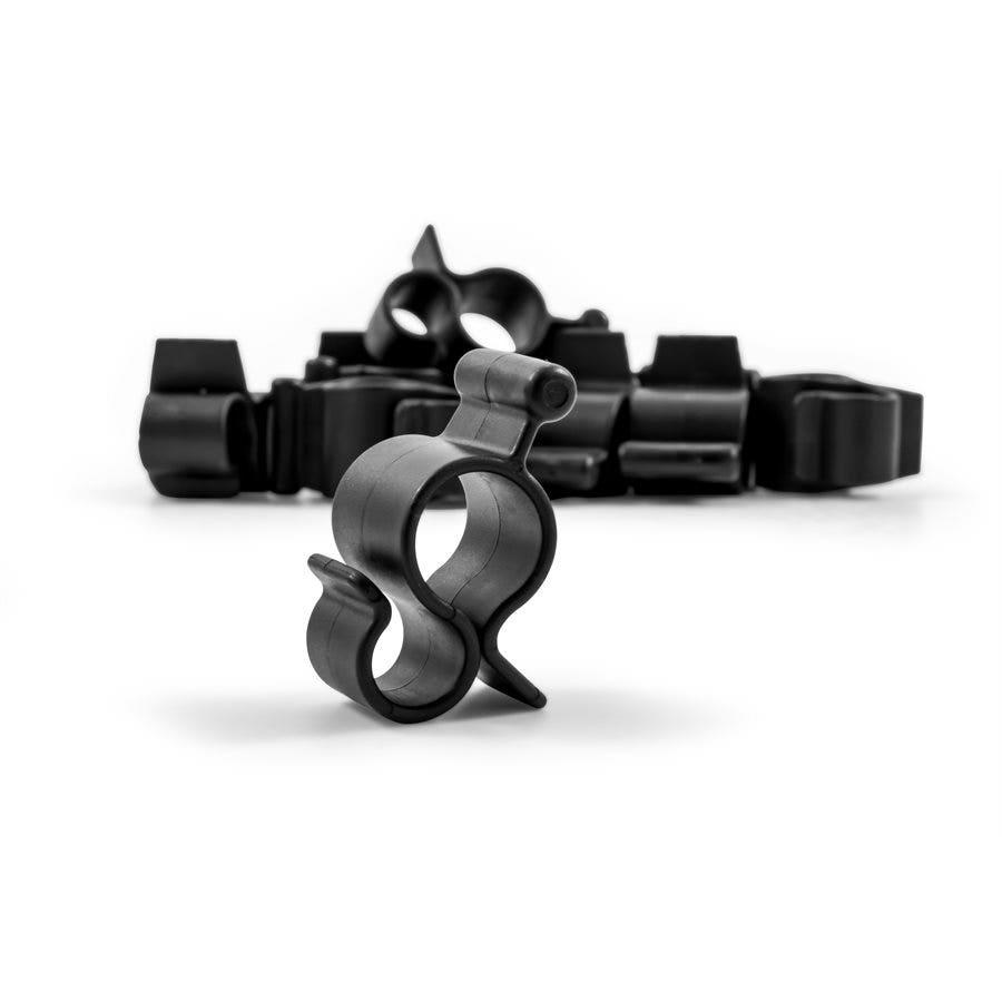 Camco Black Standard Awning Clip For Rope Light - Slides Into Awning Roller Bar