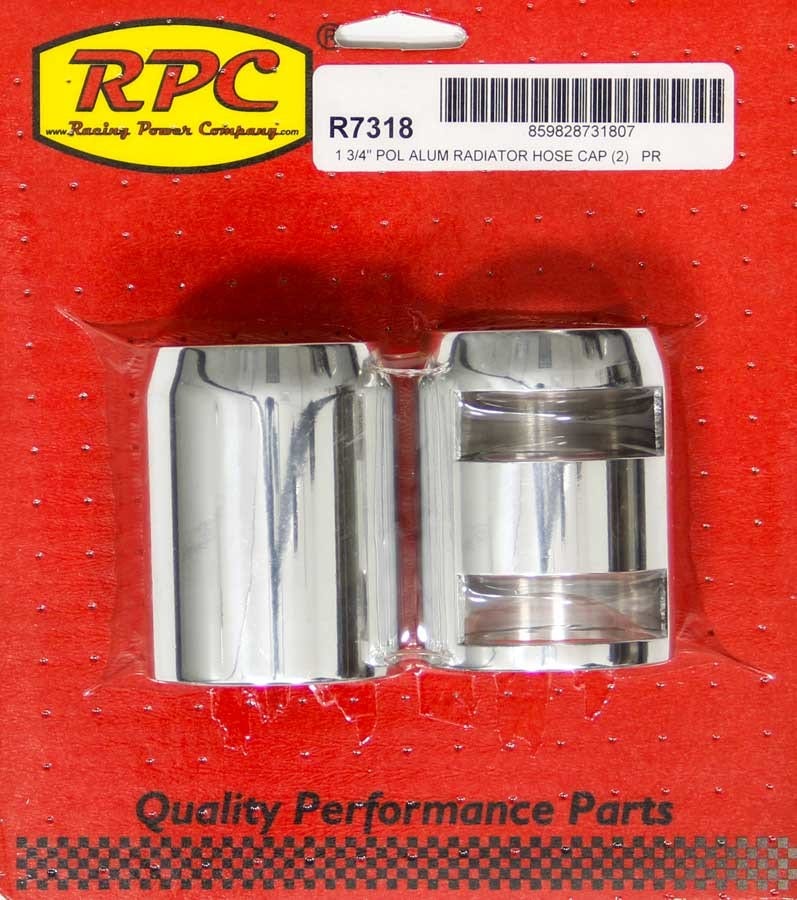 Racing Power Company R7318 Polished Radiator Hose End - Pair   Polished Radiator