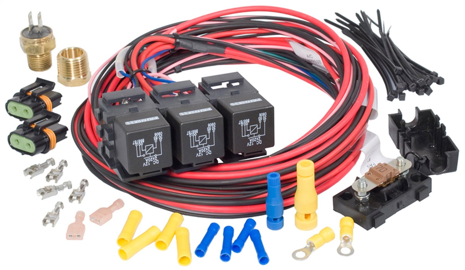Painless Wiring 30117 Dual Activation Fan Relay   Dual Activation Fan Relay