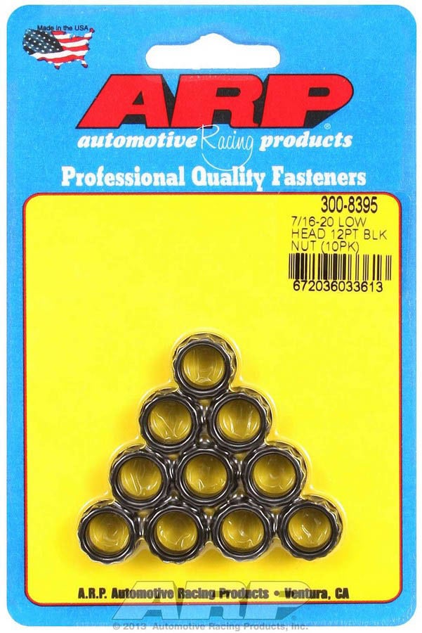 Arp 300-8395 7/16"-20 12-Point Nut - 10 Piece Arp  7/16 -20 12-Point Nut - 10