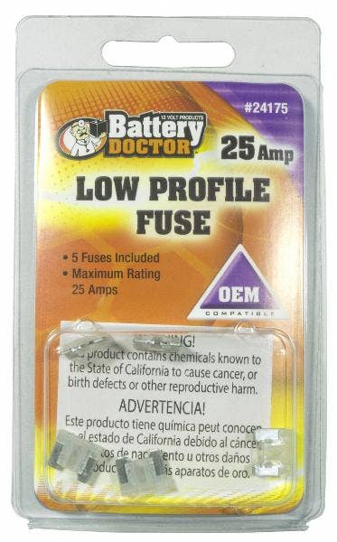 Wirthco 24175 Low Profile Atm Mini Fuse, 5 Pack   Low Profile Atm Mini Fuse, 5
