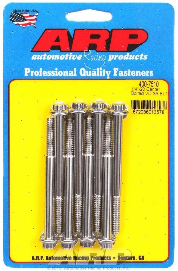S/S Valve Cover Bolt Kit 1/4In-20 12Pt. (8) S/S Valve Cover Bolt Kit 1/4In-20