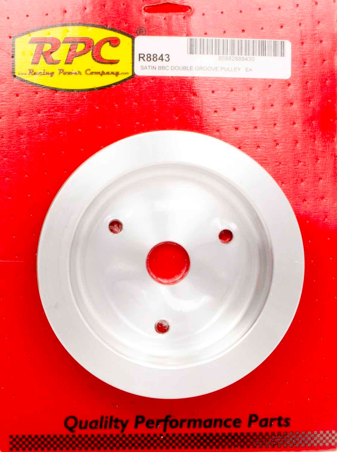 Racing Power Company R8843 Lower Satin Aluminum Swp Double Groove Pulley For Big