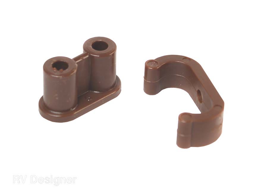 Rv Designer H217, Barrel Catch With Nylon Clip, 6 Per Pack, Cabinet Hardware