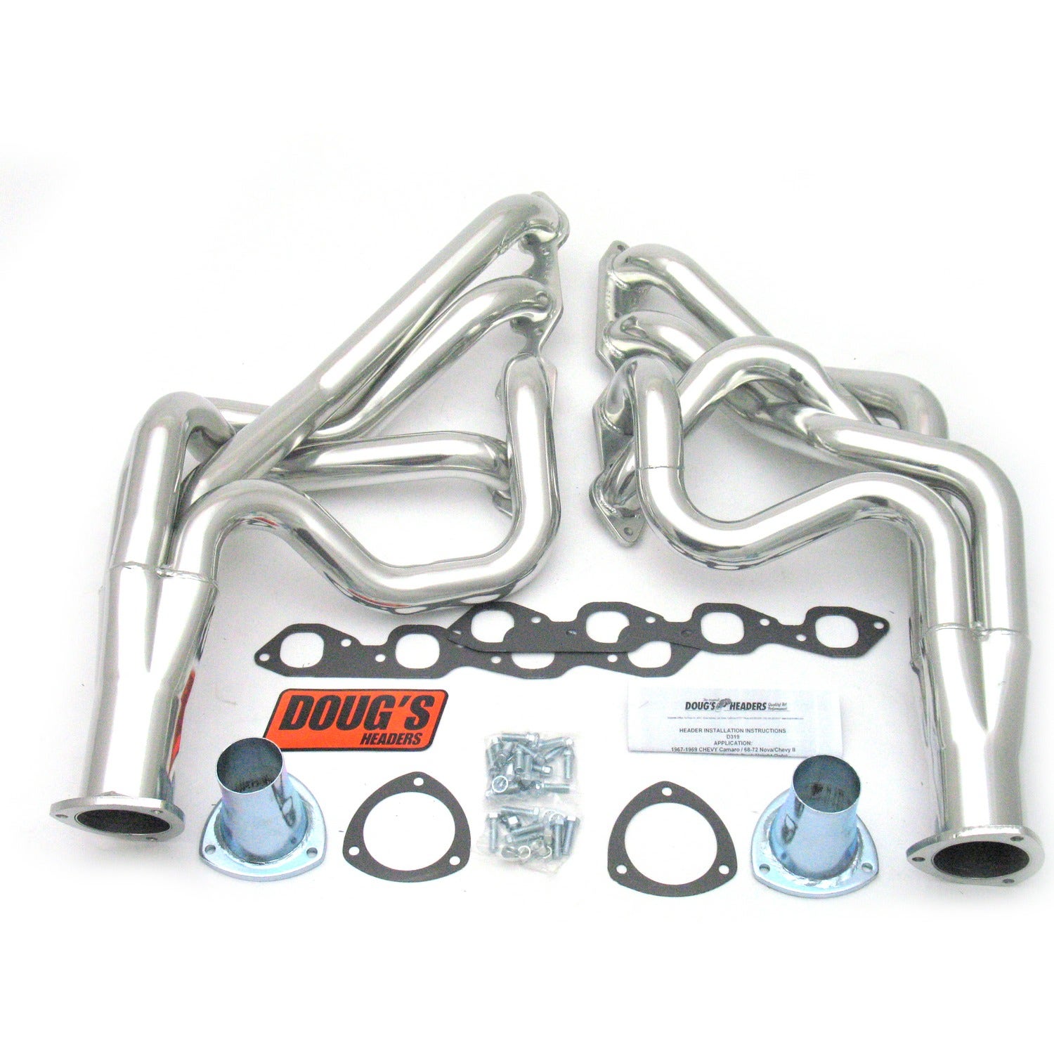 Doug's Headers D319 2 1/8" 4-Tube Full Length Header Camaro Big Block Chevrolet