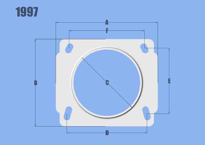 Vibrant Performance 1997 Mass Air Flow Sensor Adapter Plate   Mass Air Flow