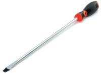 Performance Tool W30983 Black & Red Slotted Screwdriver, 3/8" X 12" Screwdriver