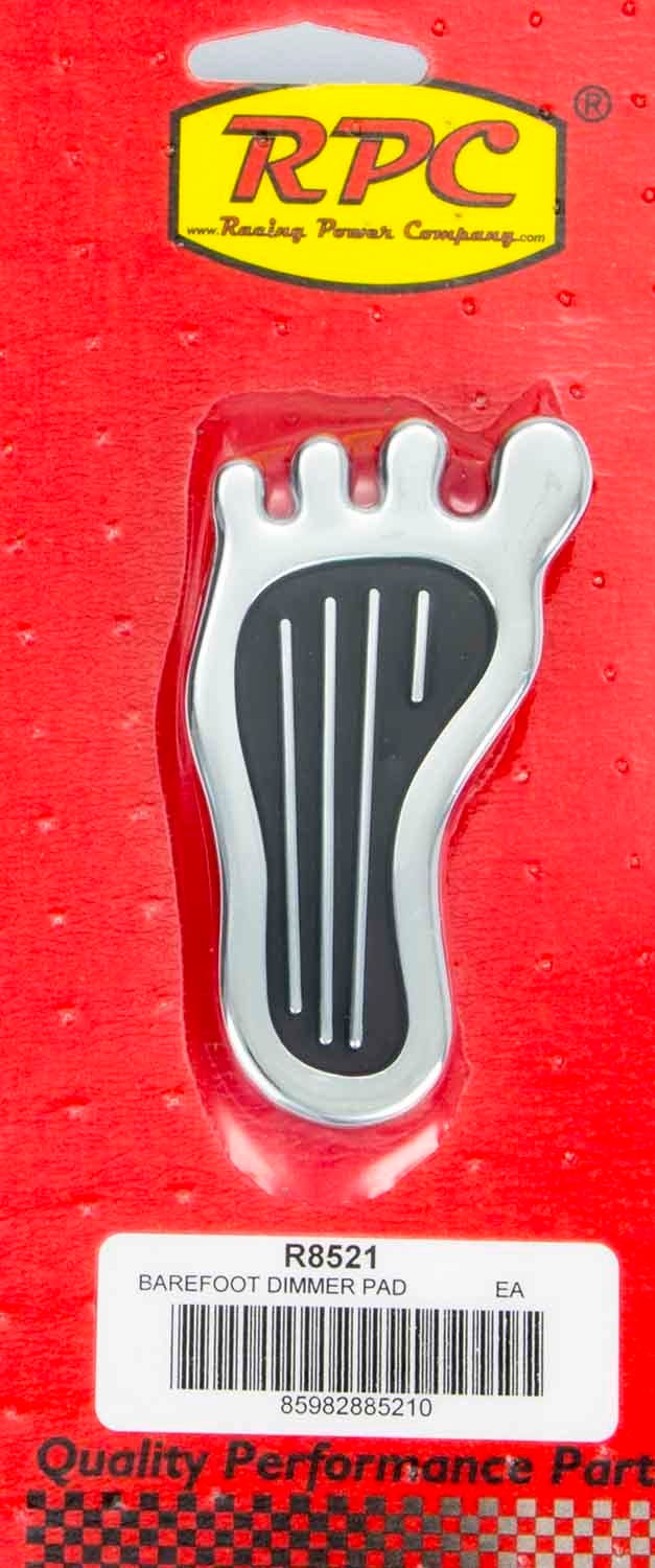 Racing Power Company R8521 Chrome Barefoot Dimmer Pad   Chrome Barefoot Dimmer