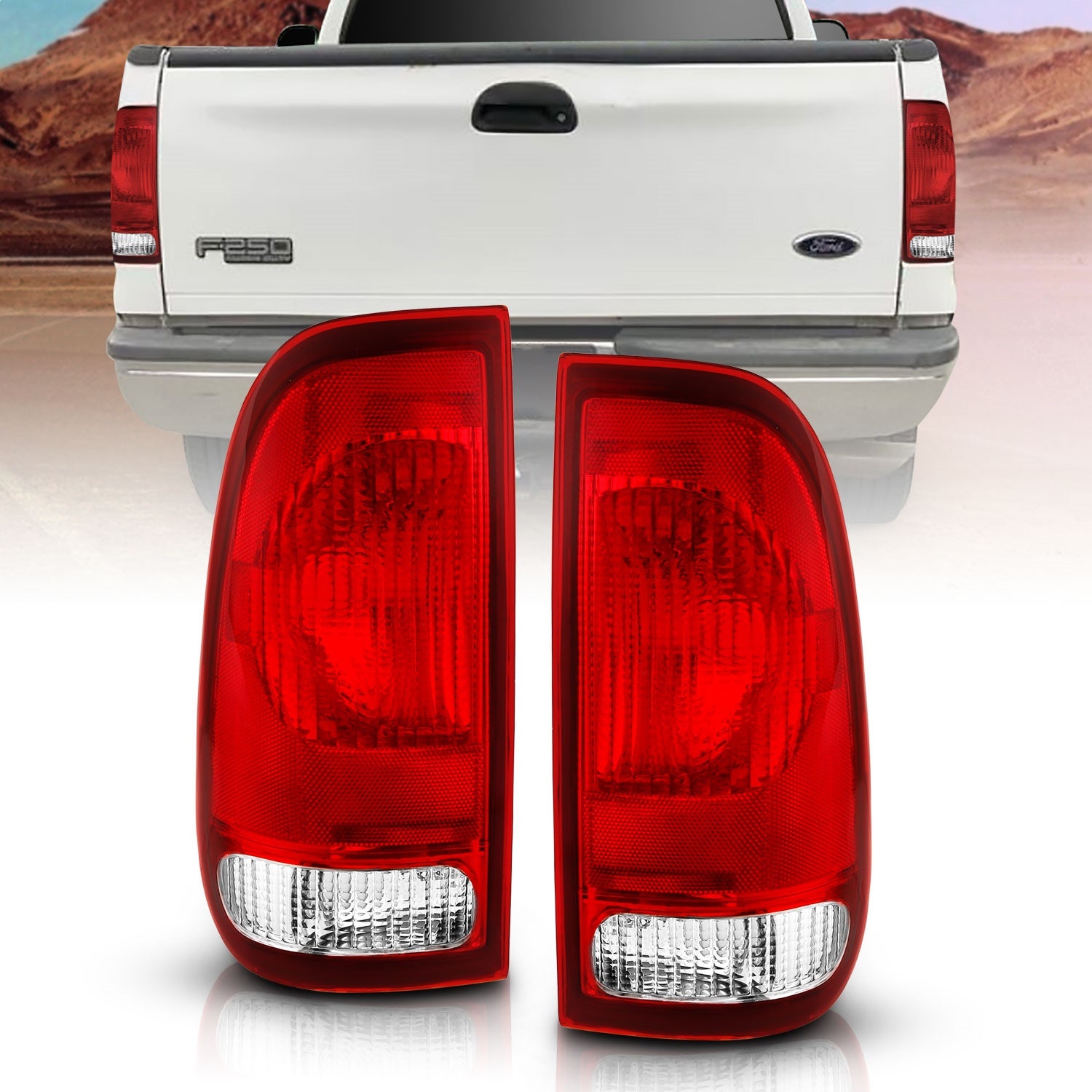 Anzo Usa 311307   Tail Light Assembly Fits 99-07 F-250 Super Duty F-350 Super