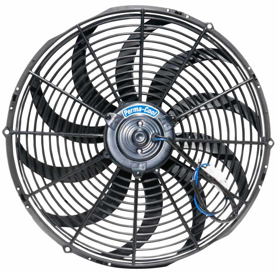 Perma-Cool 18126 16" Electric Fan Chrome With Black Blades   16  Electric Fan