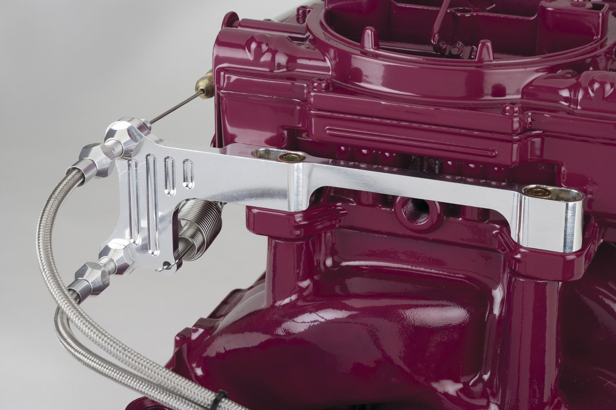 Lokar Tcb-40Dq Billet Aluminum Carburetor Bracket/Spring For Edelbrock