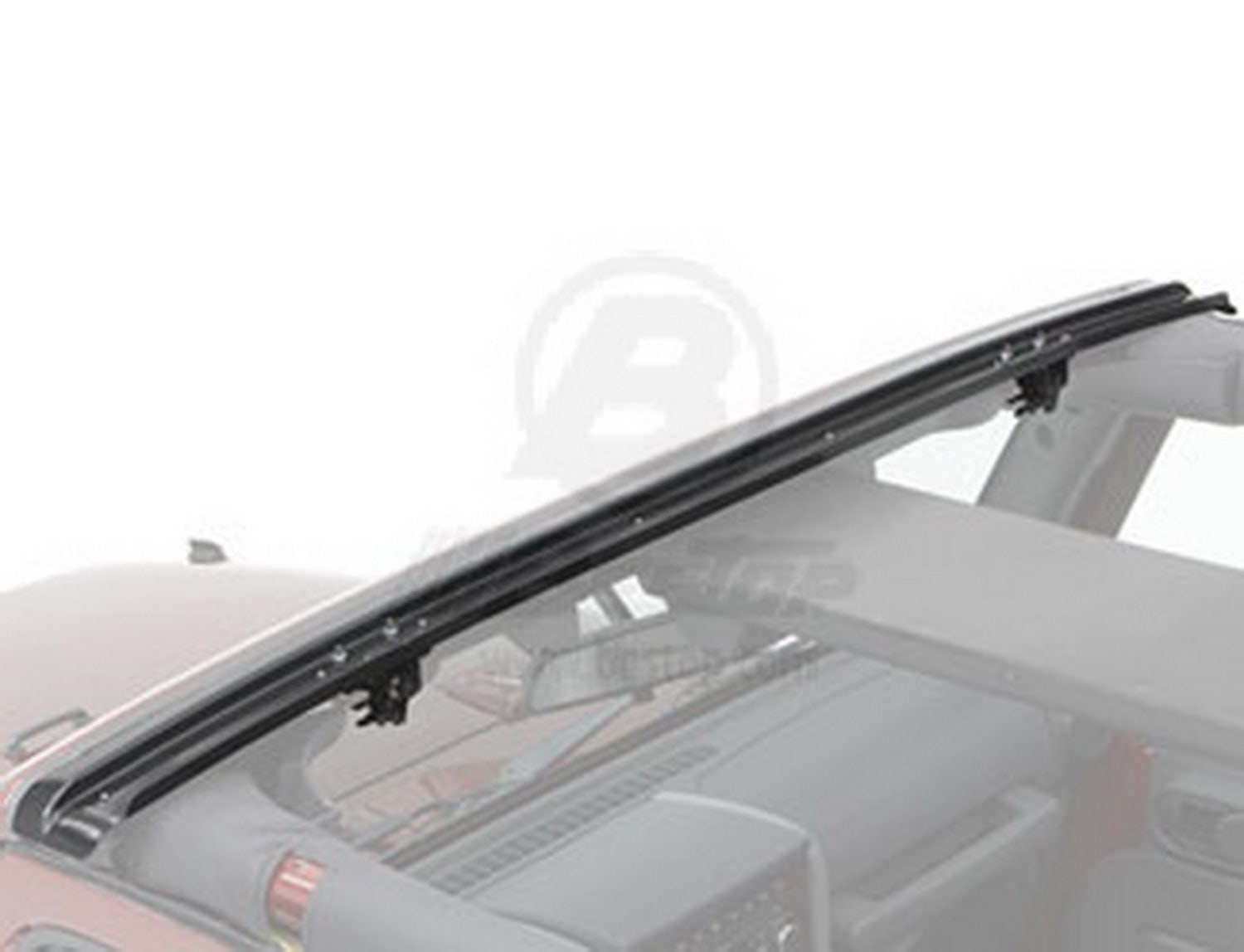 Bestop 5124301 No-Drill Header Windshield Channel For 2007-2018 Wrangler Jk