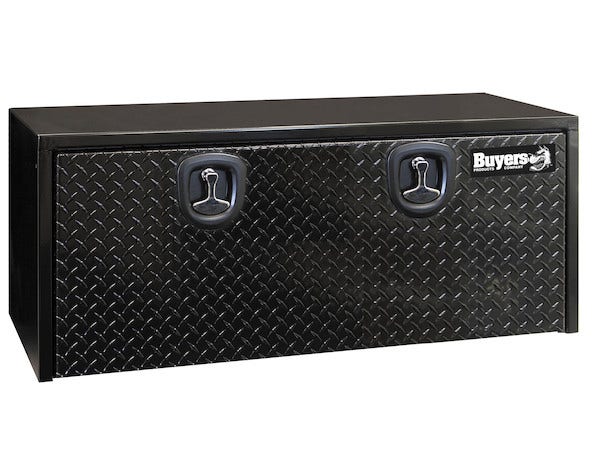 Buyers Products 1702510 Black Steel Underbody Truck Box With Aluminum Door, 18 X