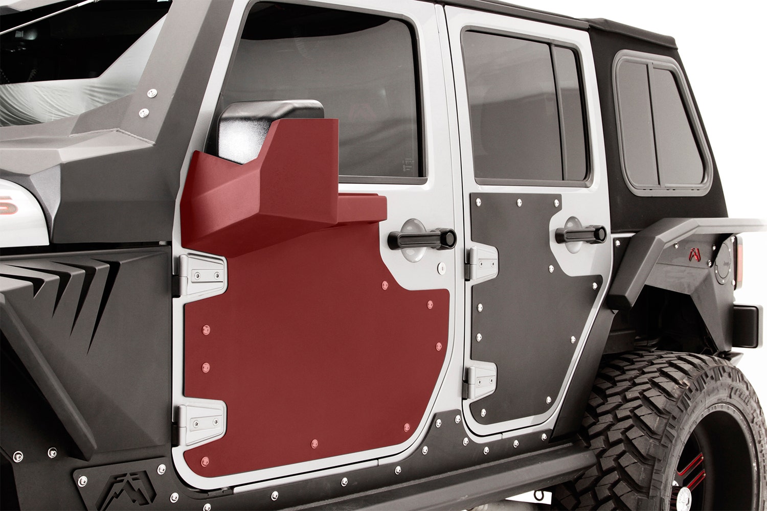 Fab Fours Jk3002-1 Door Skin Fits 07-18 Wrangler (Jk)   Door Skin Premium;
