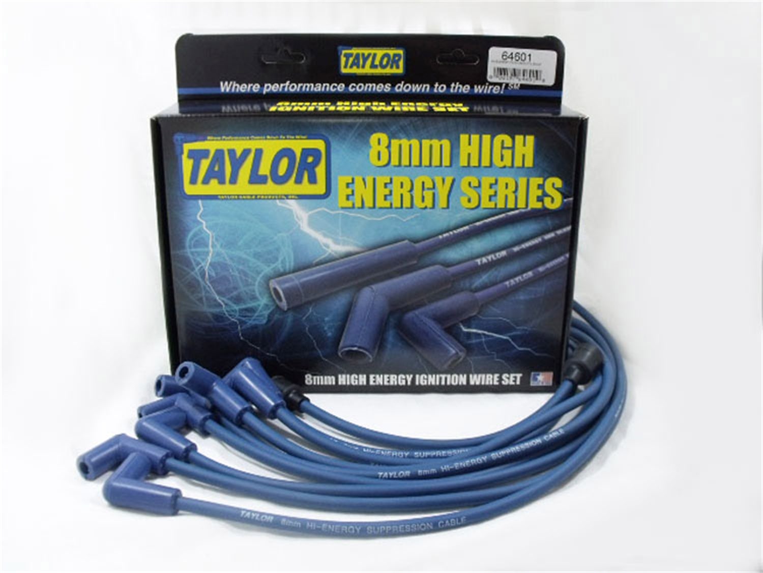 Taylor Cable 64601 High Energy 8Mm Ignition Wire Set  50065 Throttle Body Spacer