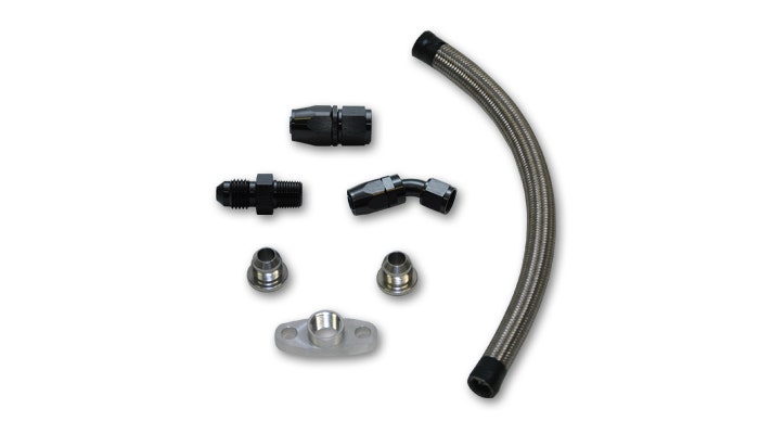 Vibrant Performance 10280 Universal Oil Drain Kit  10270 Turbocharger Oil Feed