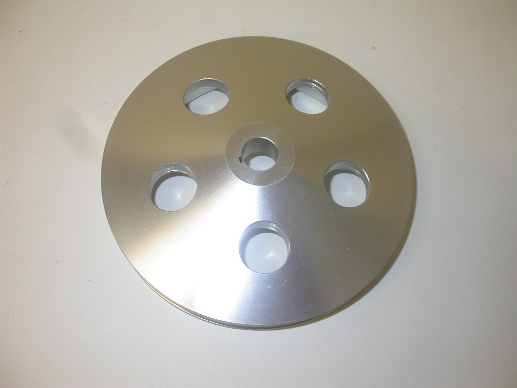 Racing Power R8848 Satin Aluminum Early Gm Single Groove Power Steering Pulley
