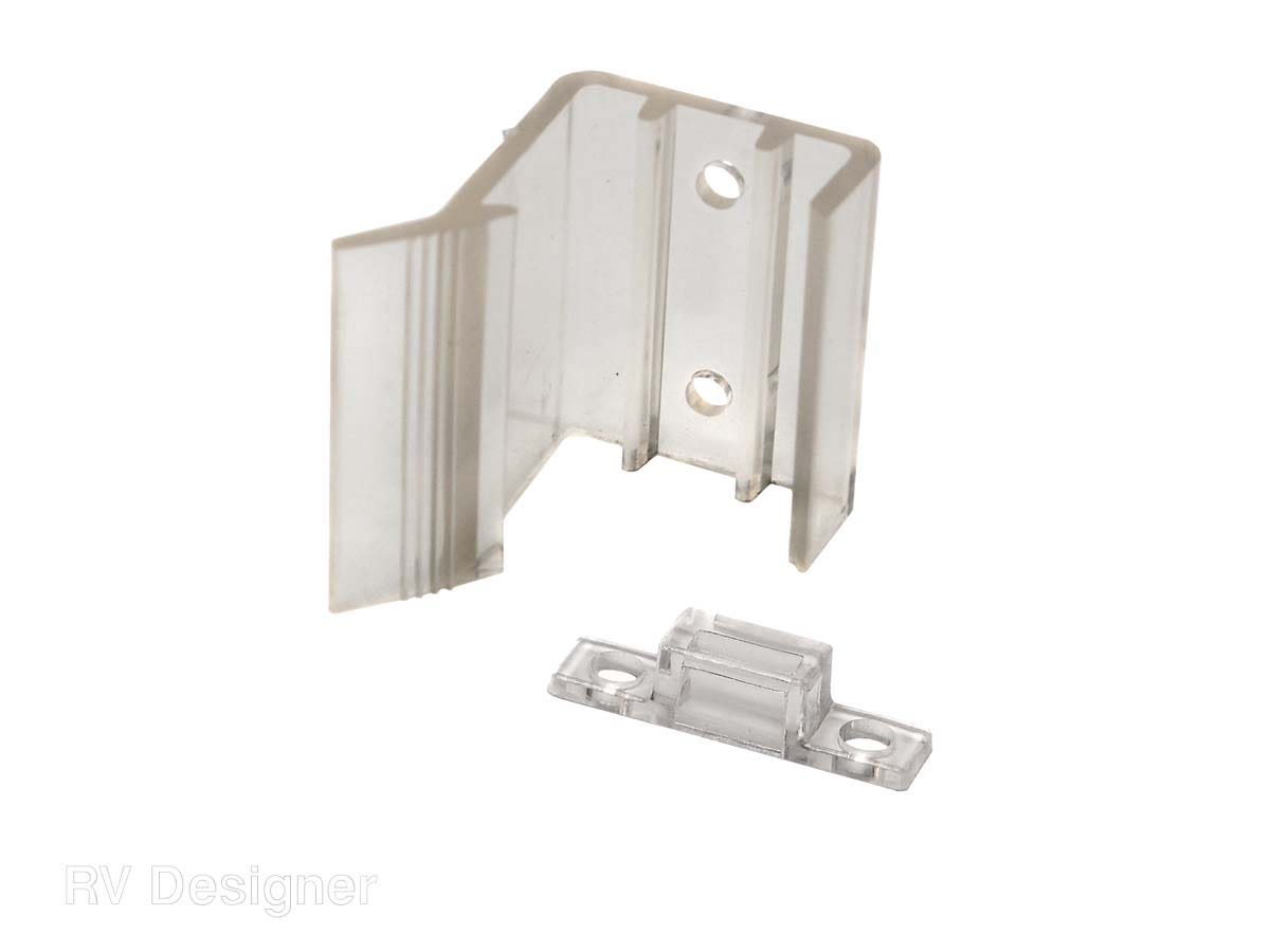 Rv Designer H527, Universal Sliding Mirrored Door Latch, 2 Per Pack, Interior