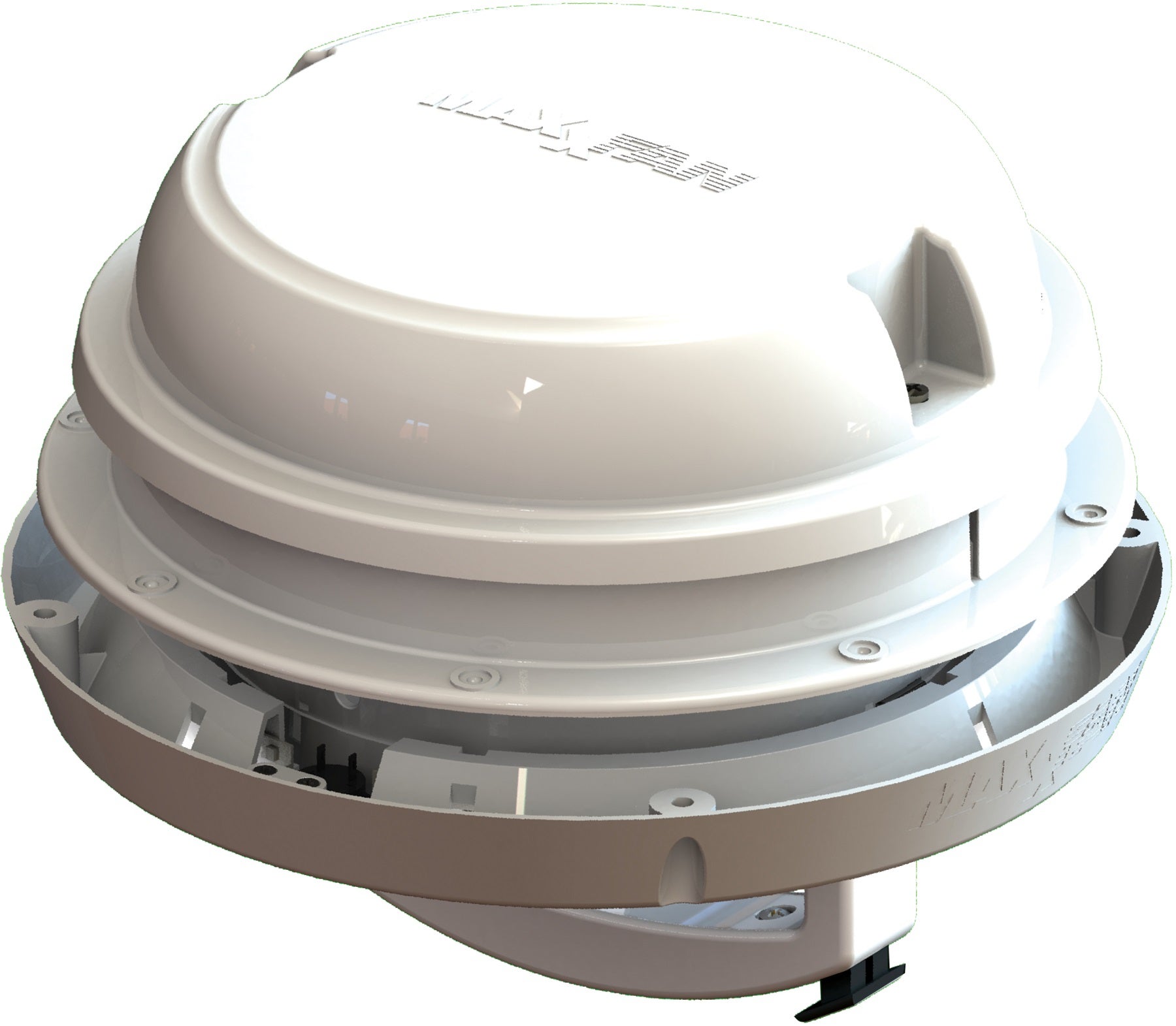 Maxxfan Dome +6' Fan White W/Led Maxxfan Dome +6  Fan White W/Led