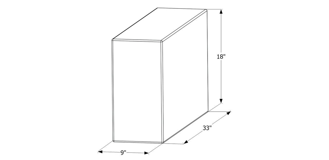 Wt2455  33X18x9  20 Gal. Wt2455  33X18x9  20 Gal.