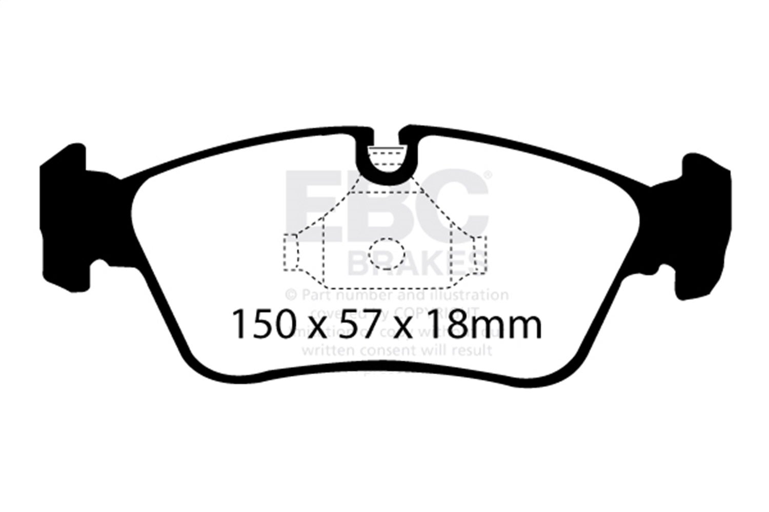 Ebc Brakes Dp41211r Yellowstuff Street And Track Brake Pads   Yellowstuff Street