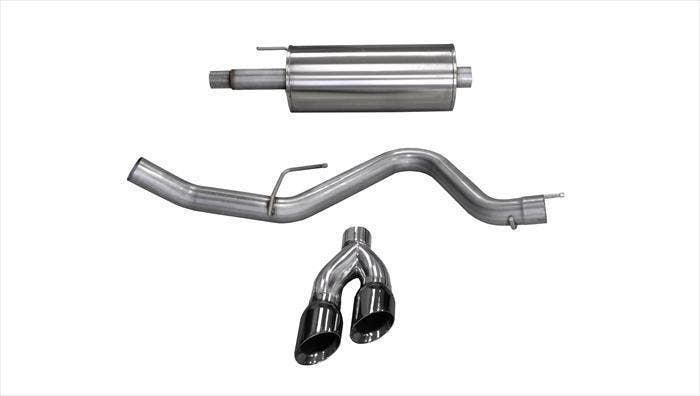 Corsa Performance 14837Blk Sport Cat-Back Exhaust System Fits 15-20 F-150