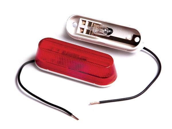 Grote 45252 Thin-Line Single-Bulb Clearance Marker Light Red  Industries  Side