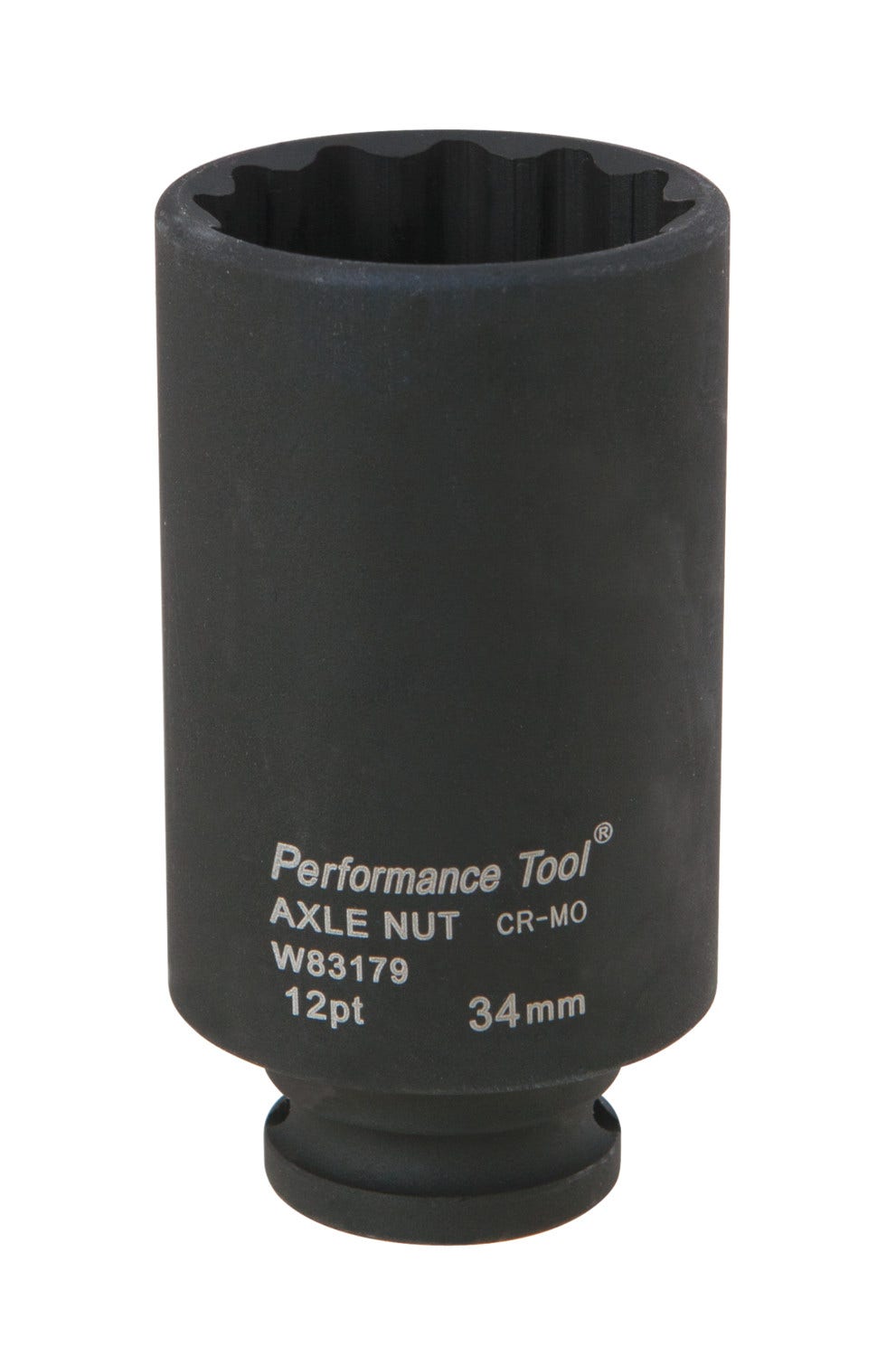 Performance Tool W83179 34Mm 12 Point Axle Nut Socket   34Mm 12 Point Axle Nut